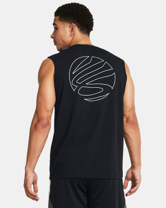 Men's Curry Sleeveless Shirt in Black image number 1